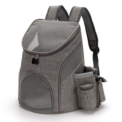 Airy Adventures Await: Mesh Ventilated Pet Backpack for Comfortable and Stylish Travel!