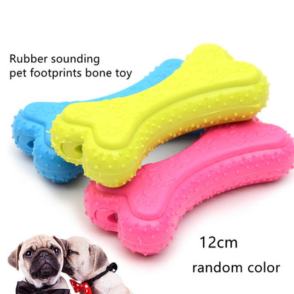 Dental Fitness Fun: Rubber Resistance Pet Toy - Ideal for Teeth Cleaning and Chew Training