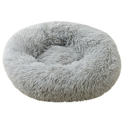 Ultimate Comfort: Large Round Plush Pet Bed – Cozy Retreat for Your Furry Companion