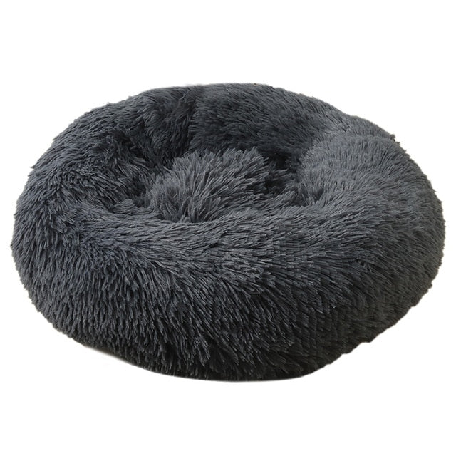 Ultimate Comfort: Large Round Plush Pet Bed – Cozy Retreat for Your Furry Companion