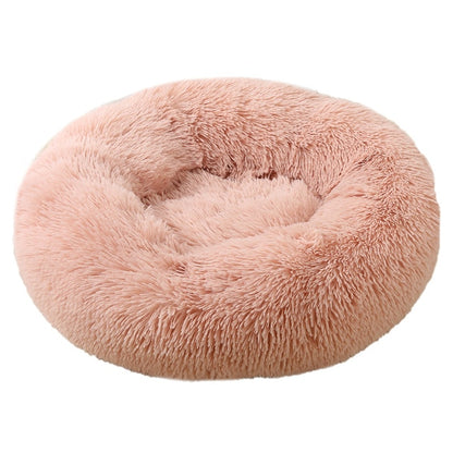 Ultimate Comfort: Large Round Plush Pet Bed – Cozy Retreat for Your Furry Companion