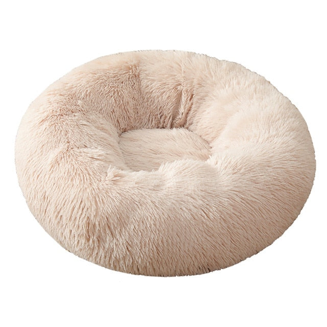 Ultimate Comfort: Large Round Plush Pet Bed – Cozy Retreat for Your Furry Companion