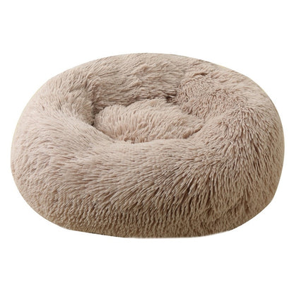 Ultimate Comfort: Large Round Plush Pet Bed – Cozy Retreat for Your Furry Companion