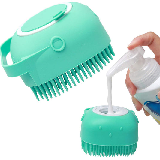 Revitalize Your Pet's Coat: Silicone Shampoo Massage Brush for a Spa-Like Experience!