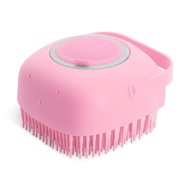 Revitalize Your Pet's Coat: Silicone Shampoo Massage Brush for a Spa-Like Experience!