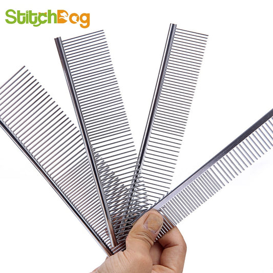 Effortless Grooming with 1pc Stainless Steel Pet Comb – Keep Your Pet's Coat Sleek and Tangle-Free!